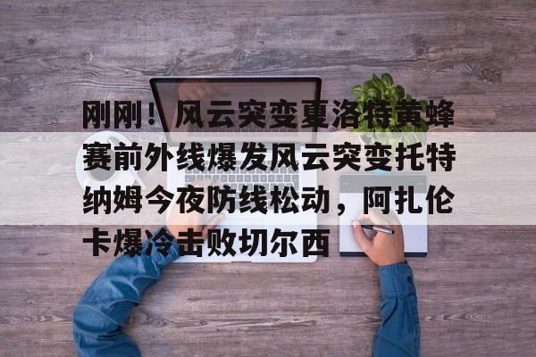 刚刚！风云突变夏洛特黄蜂赛前外线爆发风云突变托特纳姆今夜防线松动，阿扎伦卡爆冷击败切尔西的简单介绍